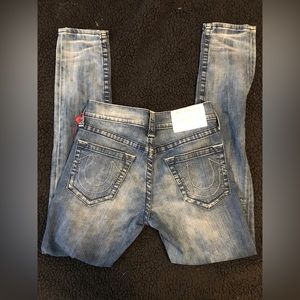 True religion Rocco relaxed skinny jeans distressed Size 28 waist